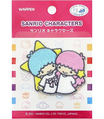 Amazon.co.jp: リトルツインスターズ キキ＆ララ[ワッペン 2枚セット